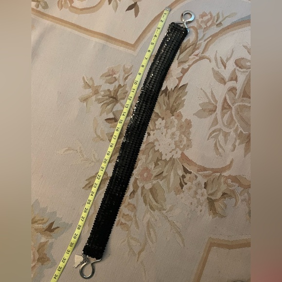 Black sequin belt, very stretchy size extra large by mudd - Picture 4 of 4